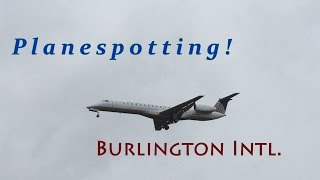 Cloudy Day Planespotting | Burlington International Airport (BTV)