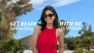 Vlog Marbella - GRWM for a wedding (last minute shopping, unboxing, hair, makeup, outfit)