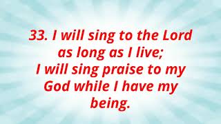 Psalms 104 - Praise to the Sovereign Lord for His Creation and Providence