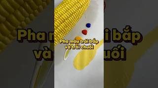 Thử thách pha màu những trái màu vàng, không pha được em cho anh váng đầu #colormixing