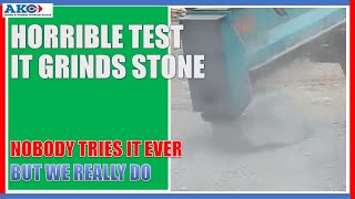 Really Harsh Testing – Forestry Mulcher Blades Bite Stone