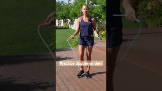 Practice Double-Unders with me and GET IN SHAPE❤️ #skiprope #ropeworkout