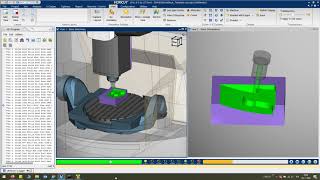 NX CAM - Multiaxis roughing + Vericut