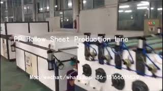 PP Hollow Sheet Production Line, making machine, extruder machine