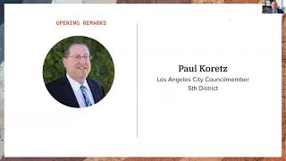 2nd Los Angeles Urban Soil Symposium - Opening Remarks - Los Angeles City Councilmember Paul Koretz