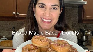 Baked Maple Bacon Donuts