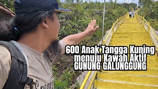 Gunung Galunggung: 600 Anak Tangga menuju Kawah Aktif yang sedang Tidur!