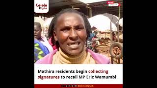 Mathira residents begin collecting signatures to recall MP Eric Wamumbi