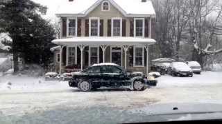 Honda Civic in snow