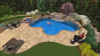 Mahwah Natural Pool and Terrace Design