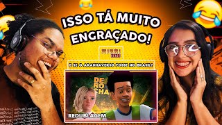 REACT EM CASAL // E SE O ARANHAVERSO FOSSE NO BRASIL? - Paródia/Redublagem