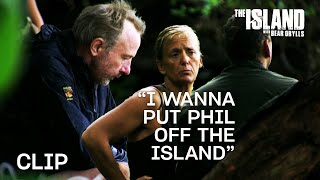 Jane Strikes Up A Vote For Phil To Leave The Island | The Island with Bear Grylls