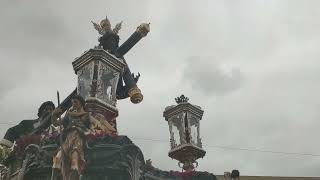 Salida del Cristo de Pasión desde la parroquia de Las Portadas este Martes Santo.