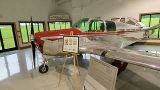 Beech Bonanza and Travel Air at Beechcraft Museum Hangar