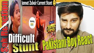 को Current लगने से फूट फूट कर रोई 😭😲 | jannat zubair current stunt | kkk 12 - Pakistani Boy React