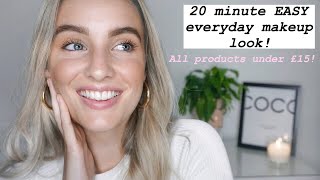 EASY 20 minute everyday makeup routine + skincare tips!