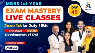 Auricle's Exam Mastery Anatomy Live Class about Development of CVS by Dr. Divya