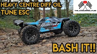 maverick quantum flux + xt bash at dirt bike track (after some modifications)