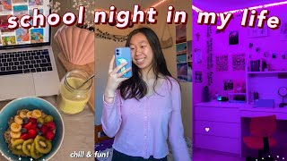 my high school night routine '22! relaxing school night in my life: a fun and productive night vlog