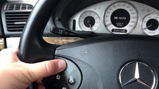 Mercedes E class w211 oil level check via instrument cluster