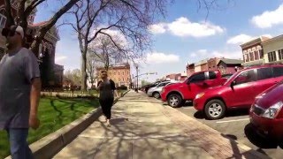 Walking around the Courthouse in Crown Point, IN