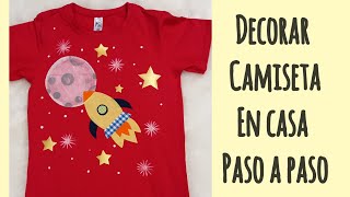 DECORAR/PERSONALIZAR CAMISETA EN CASA PASO A PASO