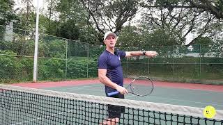 Tennis Trick Shots by Jay Davern: The Cowboy Shot! #tennisvideo #tennis #trickshots #tricks