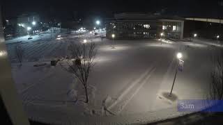 Snow on Campus: Timelapse