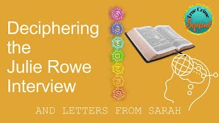 Tuesday Live: Deciphering the Julie Rowe Interview, Letters from Sarah