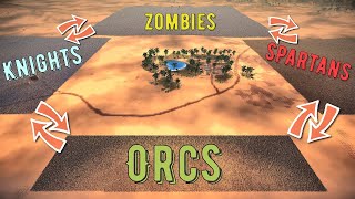 Orc Slugga Boy vs Heavy Knights vs Zombies vs Spartans - UEBS 2