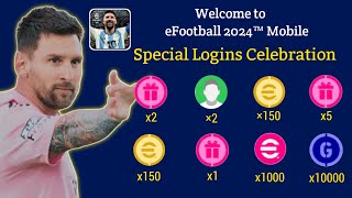 All New Rewards and login bonus in efootball mobile 2024