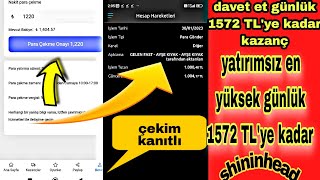 internetten günlük 1572 TL'ye para kadar kazandıran uygulama #internettenparakazan #parakazanma