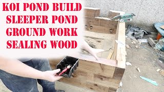 Koi Sleeper pond Build Ground work and staining Part 8