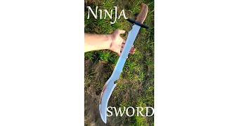 Making a Beautiful Ninja Sword out of Rusted Kamani#short video❤❤