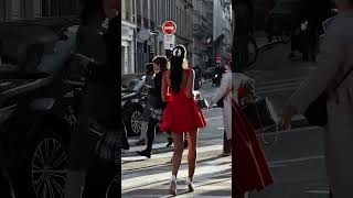 Beautiful model in a red bodycon dress street style outfit #fashion  #style #outfit #shorts