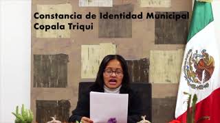 24  Triqui Copala   Constancia de identidad municipal