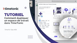 Dupliquer un Espace de Travail dans Timetonic