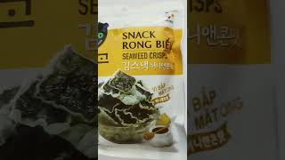 Snack bibigo rong biển vị bắp mật ông #snacks #seaweeds