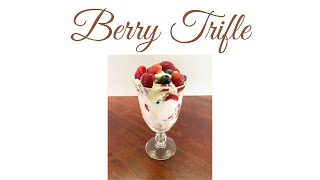 Recipe Review: Berry Trifle from A Pinch of Healthy