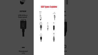 USB Types Explain.#tools #knowledge #usb