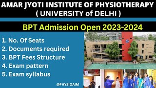 BPT in Delhi University | BPT in AJIPT | BPT college in Delhi | Poornima Sharma