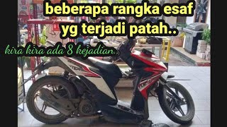 berikut beberapa rangka esaf Honda yang terjadi patah