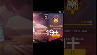 #FREE FIRE grandmaster 19+ free fire