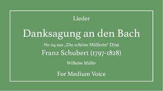 Danksagung an den Bach - Schubert - Medium