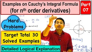 Examples on Cauchy Integral Formula(for nth order derivatives) :Part-7