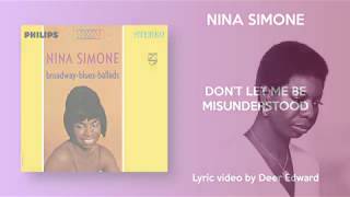 Nina Simone - Don't Let Me Be Misunderstood (Lyrics/Letra)