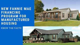 AMAZING Fannie Mae Financing Program for Manufactured Homes