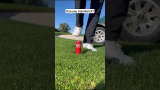 Golfing with Coca Cola! #canyoustandonit #crushing #asmr