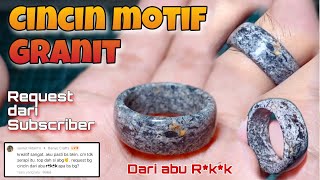 Kreatif, ternyata abu R*k*k bisa jadi cincin || Motif mirip Granit