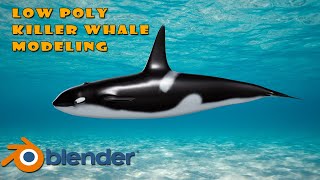 Low Poly Killer Whale Modeling in Blender 2.93